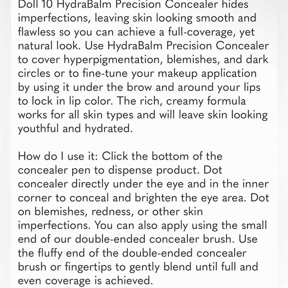 Doll 10 HydraBalm Precision Concealer
